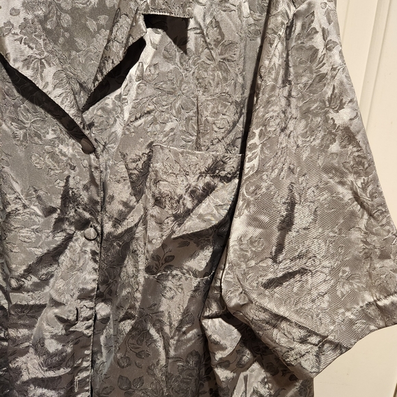 Vintage Lane Bryant intimates two piece slip satin chemise slip jacket Bridal - Picture 9 of 11